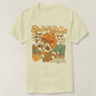 T-shirt Vintage La vie d'un raton laveur de spectacle , Sh