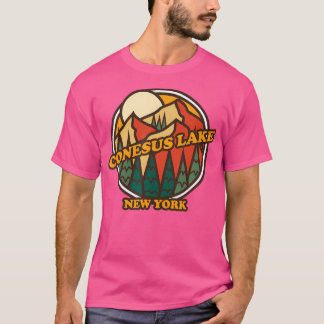T-shirt Vintage lac Conesus New York Mountain Randonnée So