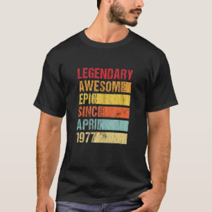 T-shirt Vintage légendaire épique stupéfiant depuis avril