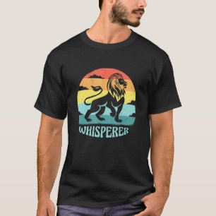 T-shirt Vintage Lion Whisperer Cool Retro Sunset Lion Quot