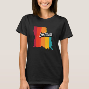 T-shirt Vintage Louisiana Retro les années 70 Stripes Loui