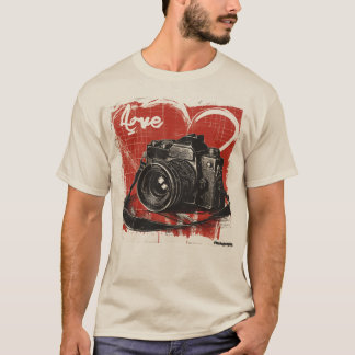 T-shirt Vintage Love Photographe