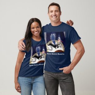 T-shirt Vintage Madame Malaria Mosquito Unisex