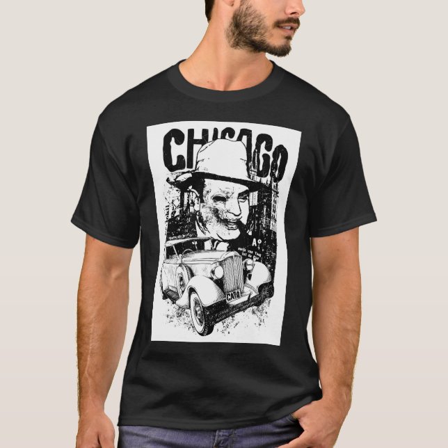 T-shirt Vintage mafieux de Chicago (Devant)