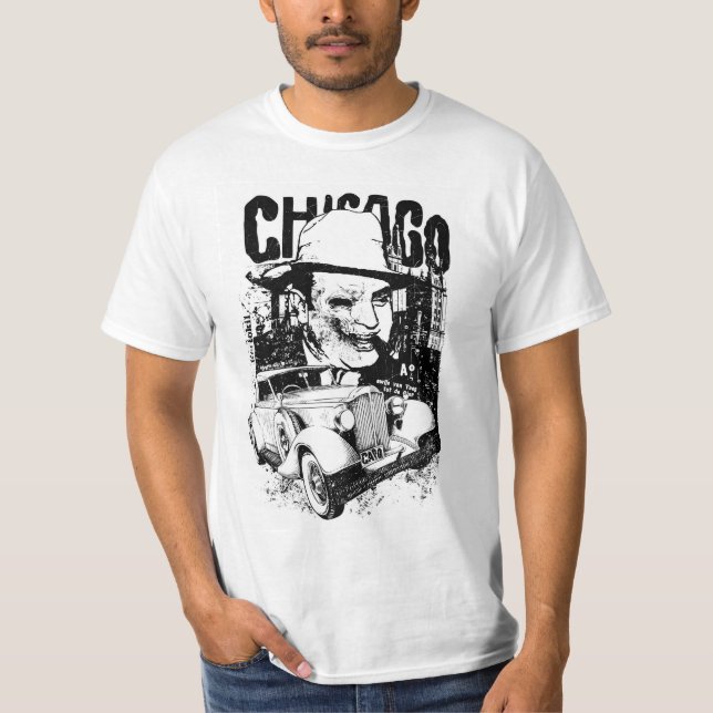 T-shirt Vintage mafieux de Chicago (Devant)