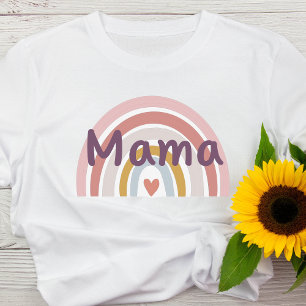 T-shirt Vintage maman arc-en-ciel mère chemise