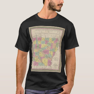 T-shirt Vintage Map of Arkansas 1853