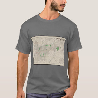 T-shirt Vintage Map of Kansas City 1893
