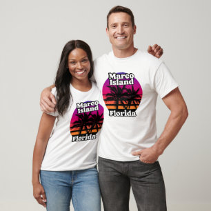 T-shirt Vintage Marco Island Beach Floride