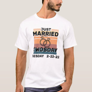 T-shirt Vintage Marié Le Jeudi 22 Février, Jour Deux W