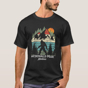 T-shirt Vintage Mcdonald Peak Parc national du Montana Rét