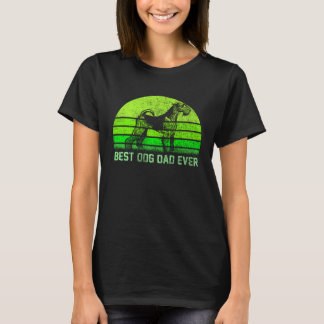 T-shirt Vintage Meilleur Airedale Terrier Chien Papa Jamai