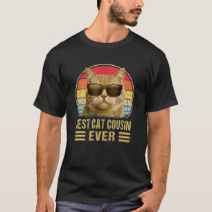 T-shirt Vintage Meilleur Chat Cousin Jamais Chat Daddy Cad