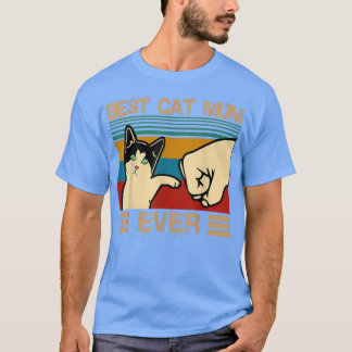 T-shirt Vintage Meilleur Chat Mum Ever Hi 5 Fist Bump, Cha