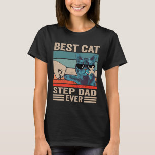T-shirt Vintage Meilleur Chat pas père Jamais croiser poin