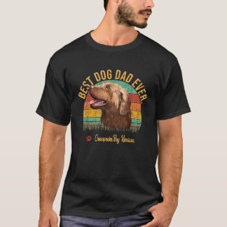 T-shirt Vintage Meilleur Chesapeake Bay Retriever Papa Eve