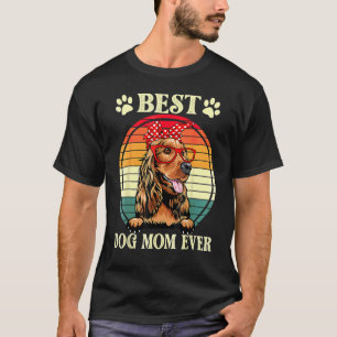 T-shirt Vintage Meilleur Chien Maman Jamais Cocker Spaniel