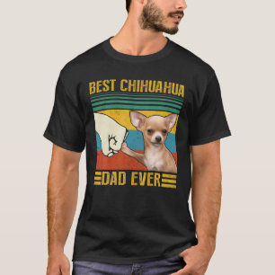 T-shirt Vintage Meilleur Chihuahua Papa Jamais Parfait Pou