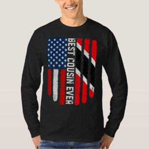 T-shirt Vintage Meilleur Cousin Jamais Américain Trinidad 