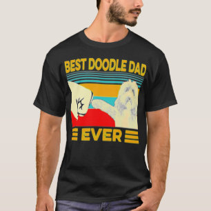T-shirt Vintage meilleur Doodle papa jamais T