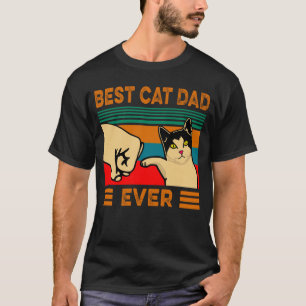 T-shirt Vintage meilleur père de chat