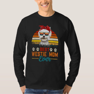 T-shirt Vintage Meilleure Westie Maman Ever West Highland 