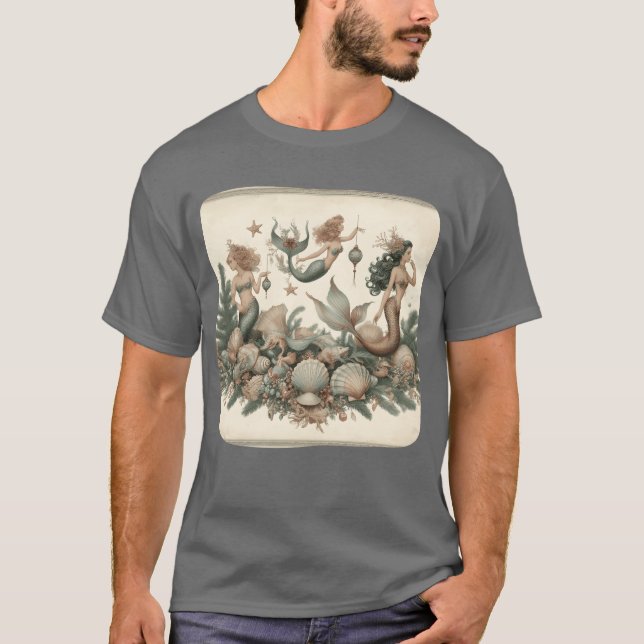 T-shirt Vintage Mermaids boy (Devant)