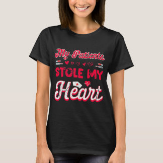 T-shirt Vintage Mes patients m'ont volé mon coeur Infirmiè
