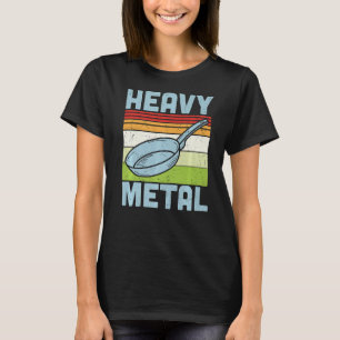 T-shirt Vintage Métal Lourd Nourriture Cuisinier Cuisinier