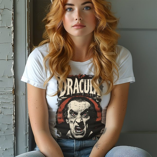 T-shirt Vintage Mid-Century Gothique Rétro Dracula Hallowe (Créateur téléchargé)