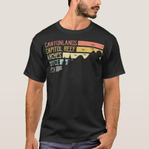 T-shirt Vintage Moab Souvenir Big 5 Utah Mighty Five Natio