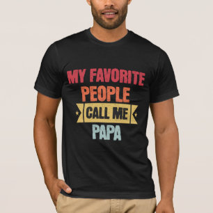 T-shirt Vintage Mon Entourage M'appelle Papa