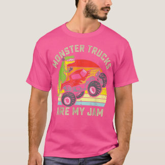 T-shirt Vintage Monster Truck sont mon Cool Jam Retro Suns