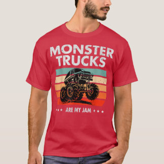 T-shirt Vintage Monster Truck sont mon Cool Jam Retro Suns
