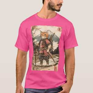 T-shirt Vintage Mont Fuji Anime Japonais Tattoo Samurai C