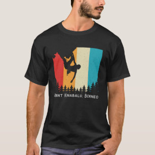 T-shirt Vintage Mont Kinabalu Borneo Rock Escalade Boulde