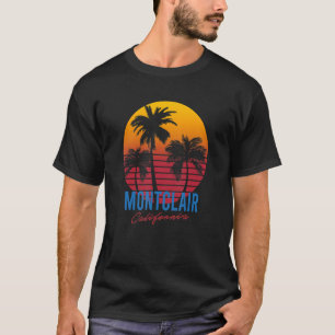 T-shirt Vintage Montclair Californie Palm Trees Sunset CA