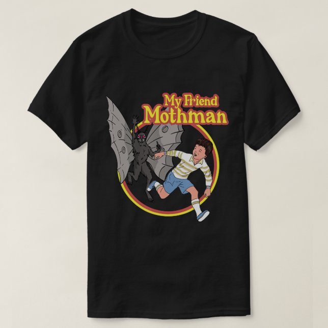 T-shirt Vintage Mothman (Design devant)