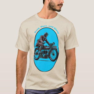 T-shirt Vintage motocycliste portant des lunettes URM