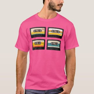 T-shirt vintage music cassette boy
