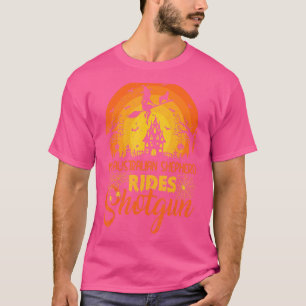 T-shirt Vintage My Australian Shepherd Dog Ride Shotgun Ha