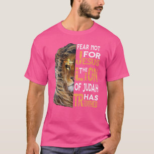 T-shirt Vintage N'ayez Pas Peur Car Jésus Le Lion De Juda