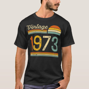 T-shirt Vintage Né en 1973 Anniversaire rétro