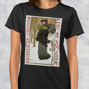 T-shirt Vintage Noël Art nouveau Scribners Cover 1895