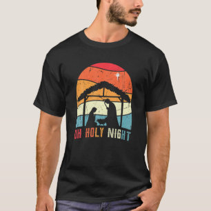 T-shirt Vintage Noël Jésus Véritable Histoire Nativité Scè