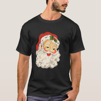 T-shirt Vintage Noël Père Noël Face L Vieux