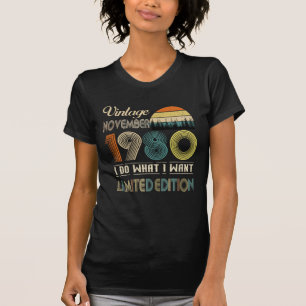 T-shirt Vintage novembre 1980 Ce que je veux Édition limi