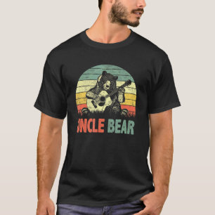 T-shirt Vintage Oncle Ours Retro Papa Guitare