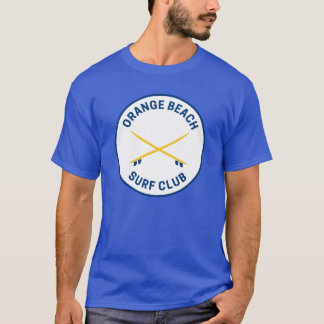 T-shirt Vintage Orange Beach Alabama Surf Club Surdimensio