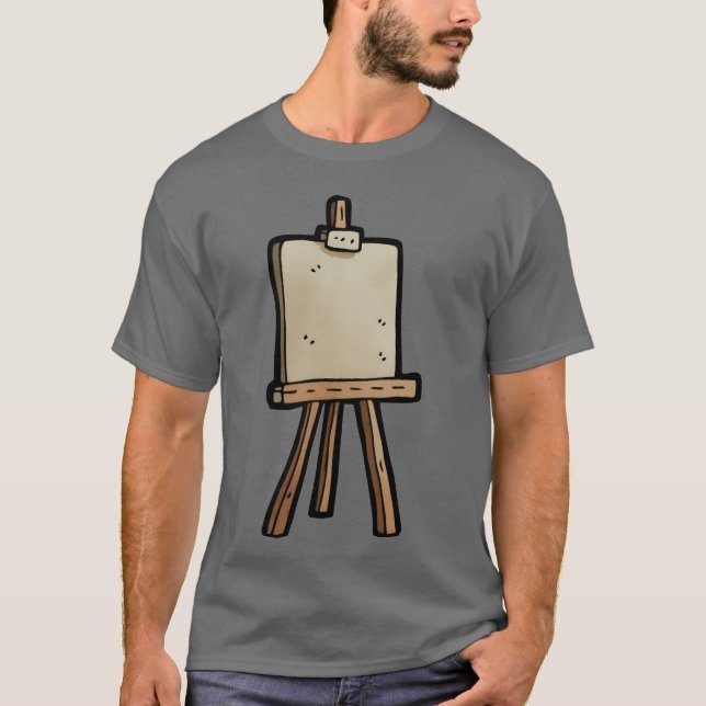 T-shirt Vintage Paint Easel gift (Devant)